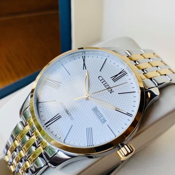 Citizen 40mm Auto Caliber PVD Demi Gold Watch